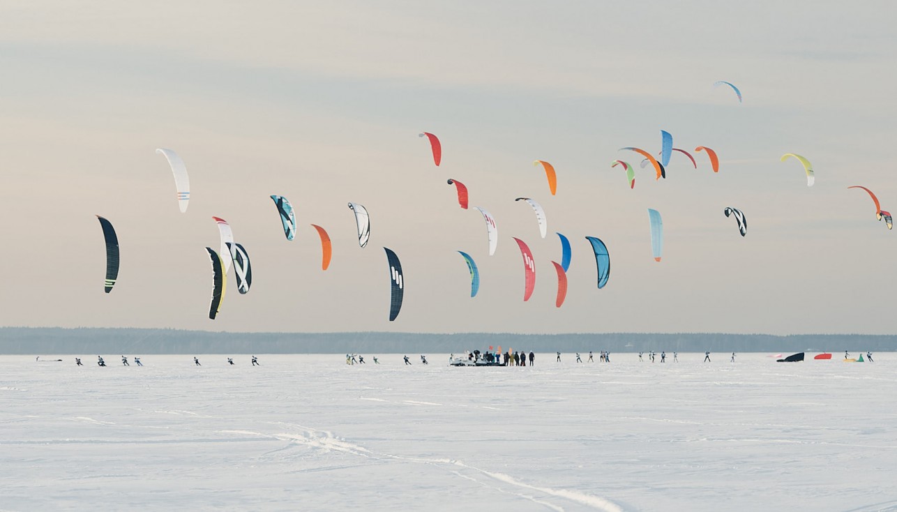 Финал Кубка России по сноукайтингу