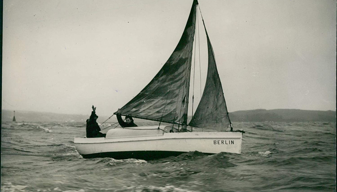 Пауль и Ага Мюллер на своей яхте "Берлин". 1949 г.