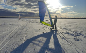 Зимний виндсерфер. Учим бесплатно...