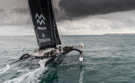 Тримараны Spindrift 2 и IDEC Sport пересекли финишную линию в Уэссане