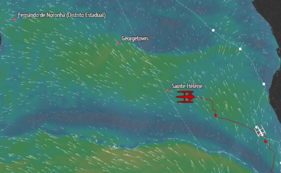 До Лондона осталось 4580 миль