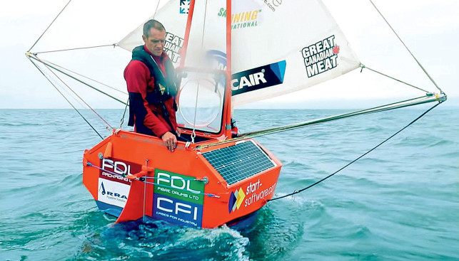 На яхте длиной в 1,4 метра через Атлантику?