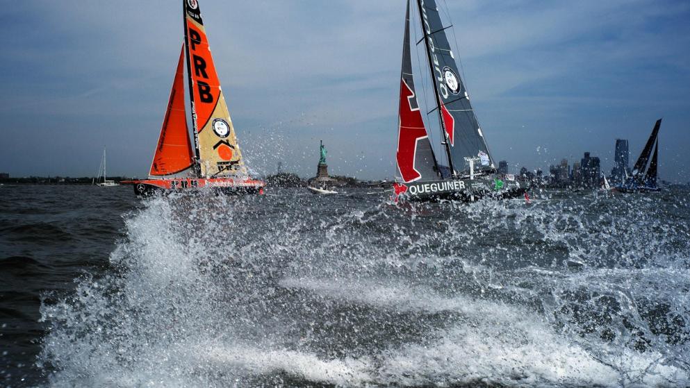 Старт IMOCA Open 60 - Transat New-York-Vendee 