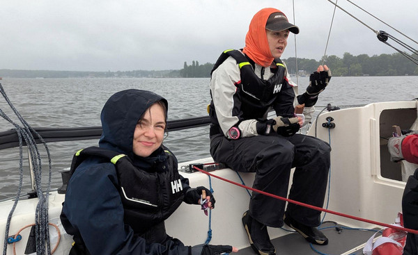 Команда SheSails BYC на первой тренировке с Бундеслигой