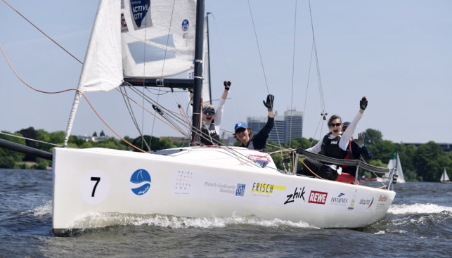 С командой SheSails BYC на регате в Гамбурге