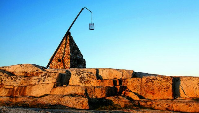 Старый лоцманский пост на оконечности острова Тьёме виден со стороны Скагеррака