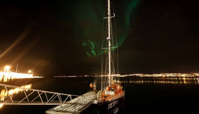 Барбекю под северным сиянием