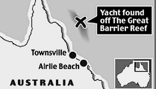 Место, где нашли катамаран