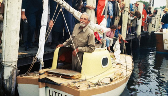 Уильям Уиллис перед выходом в трансатлантический рейс