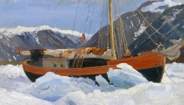 Судно во льдах. Яхта "Мечта". 1899 г.