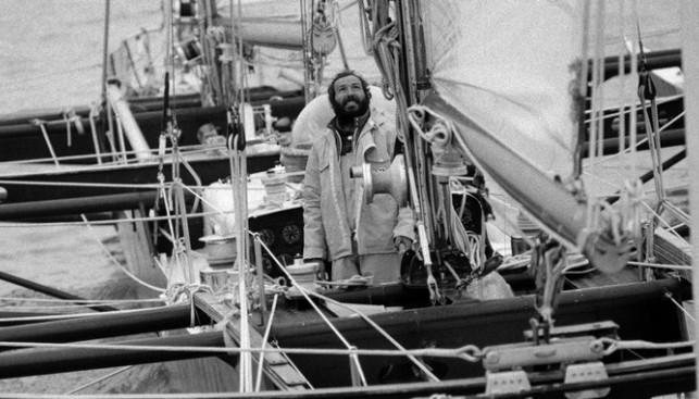 Ален Кола на борту Manureva. 1973 г.