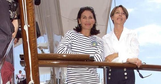 Муна Аюб и Мэрилин Вигуру, заместитель президента Institut Mode Mediterranee. 1999 г.