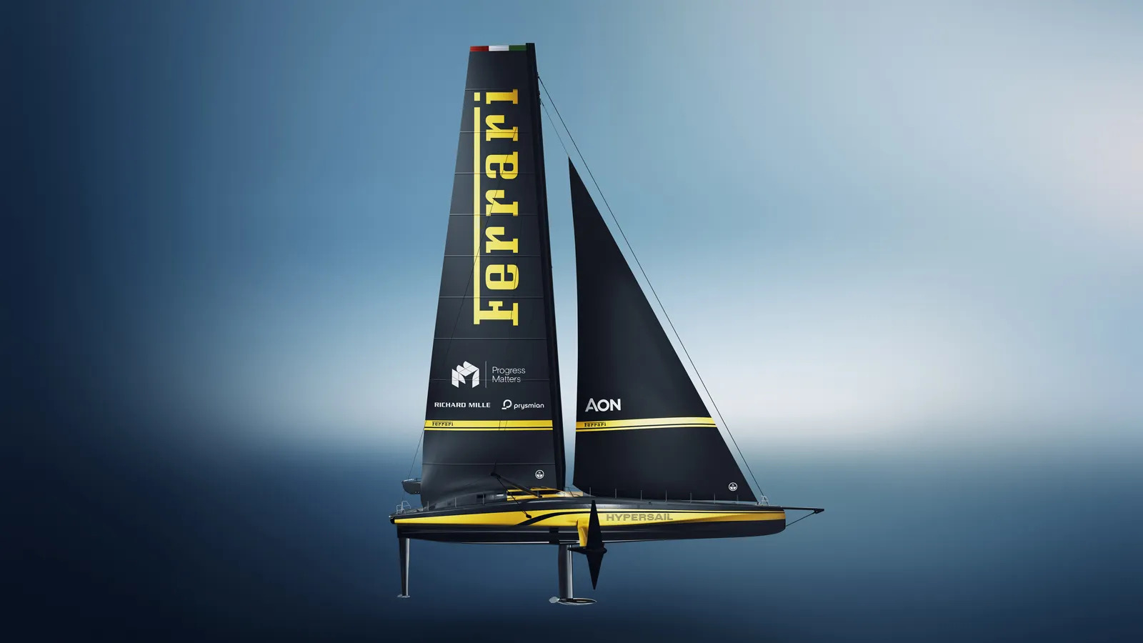 Ferrari Hypersail, вид сбоку, рендер